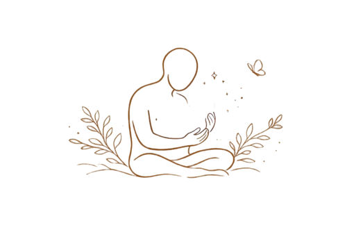 Illustration délicate d’une personne tenant un bébé symbolique qui se dissipe, représentant le deuil périnatal et le chemin de libération émotionnelle après la perte