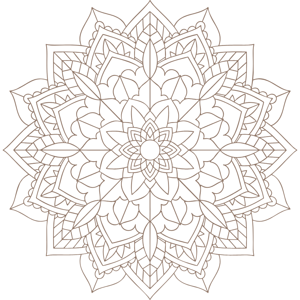 Mandala géométrique aux formes harmonieuses symbolisant la libération émotionnelle, l’équilibre intérieur et l’apaisement de l’esprit