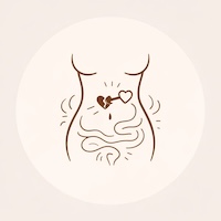 Illustration minimaliste d’un corps ressentant des émotions dans le ventre, symbolisant la libération émotionnelle et l’expression des ressentis intérieurs